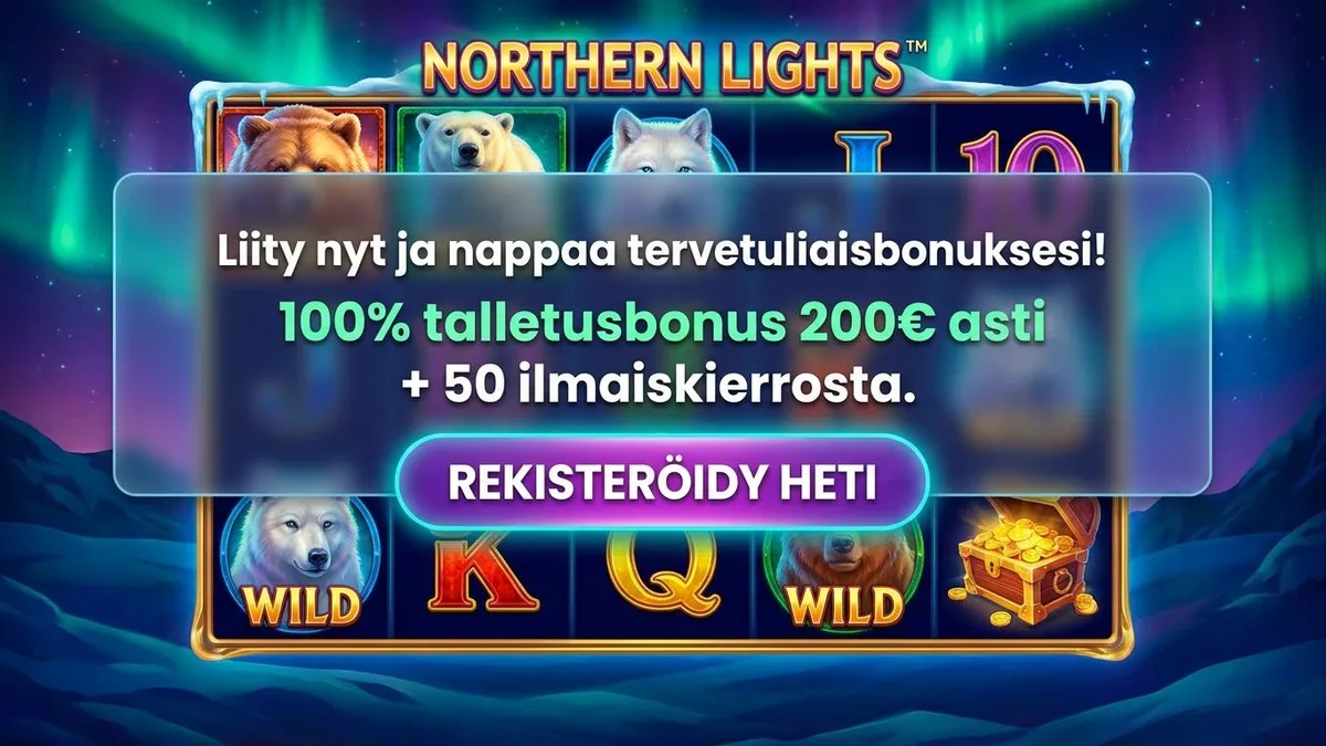 Rekisteröidy bonuksella